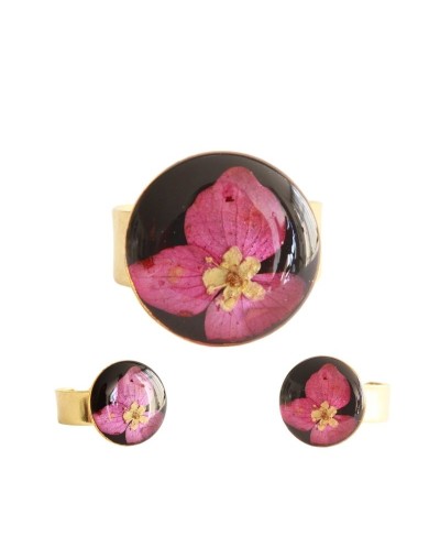 Anillos Redondos Medianos Flores