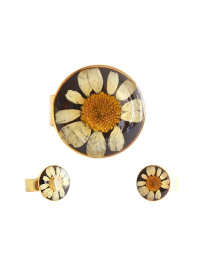Anillos Redondos Medianos Flores