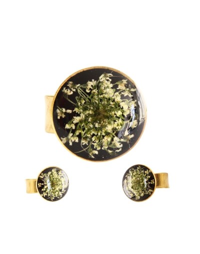 Anillos Redondos Medianos Flores