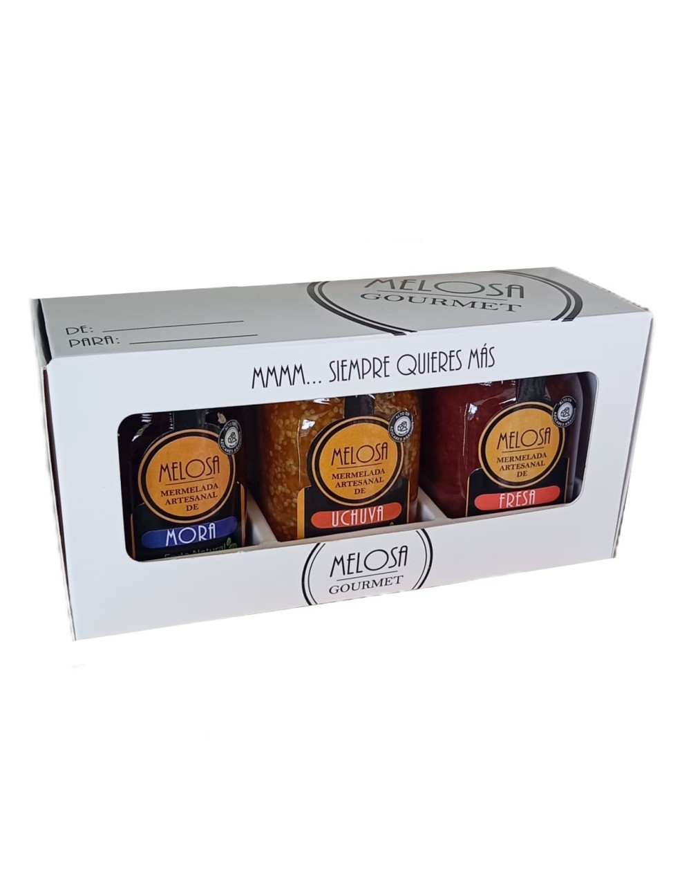 Caja surtida por 3 . Mermelada artesanal Premium.