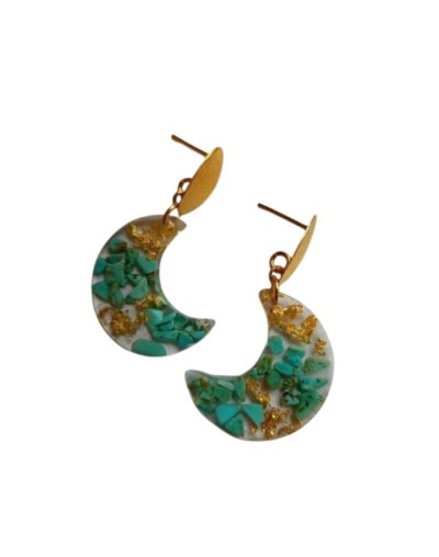 set de aretes media luna ancestral