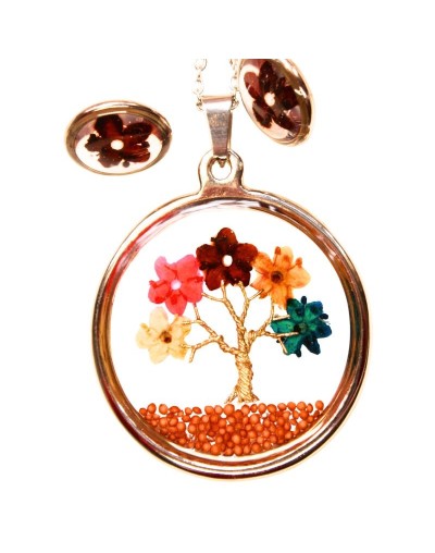 Collar Árbol de la Vida con Topos