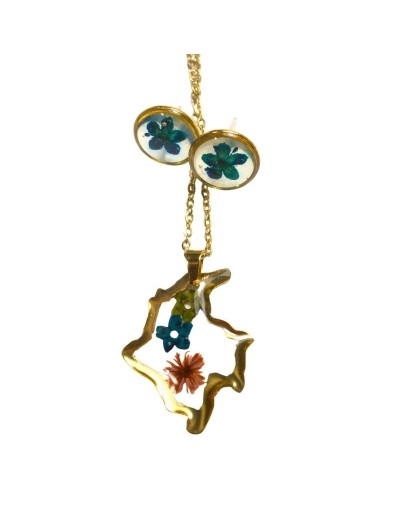Collar Colombia con Topitos