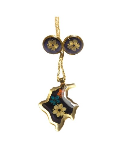 Collar Colombia con Topitos