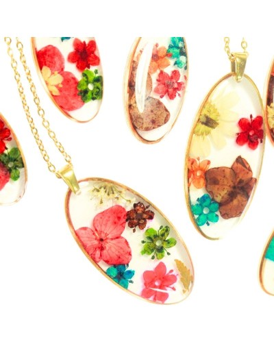 Collar Ovalado y Aretes