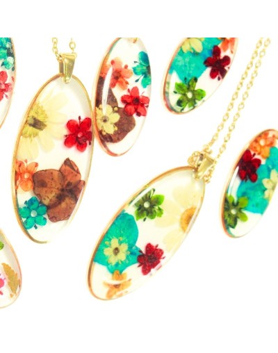 Collar Ovalado y Aretes