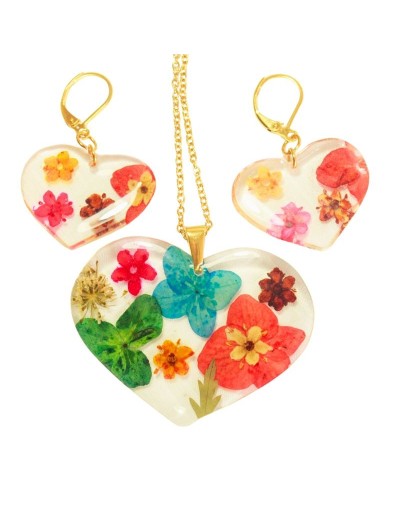 Collar Encapsulado con Aretes