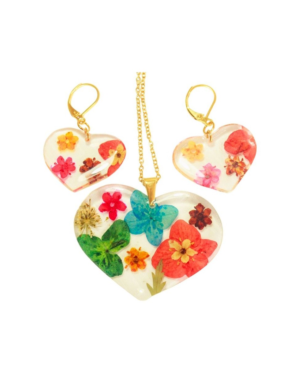 Collar Encapsulado con Aretes
