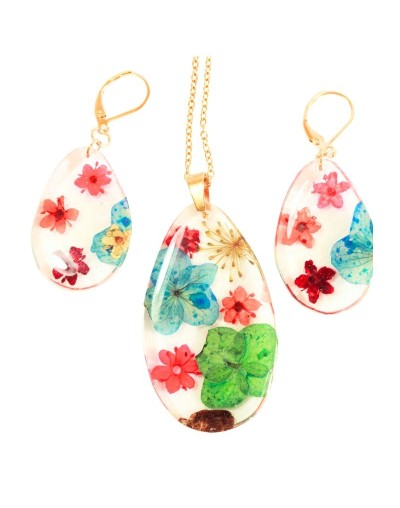 Collar Encapsulado con Aretes