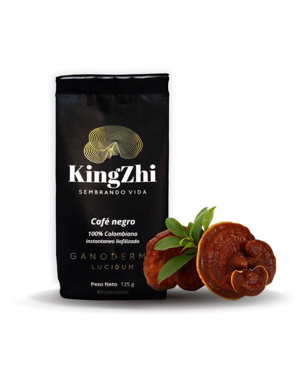 Café Negro con Ganoderma Lucidum (Bolsa 125gr) 83 porciones