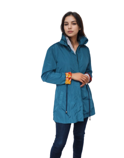 Parka Azul Petróleo