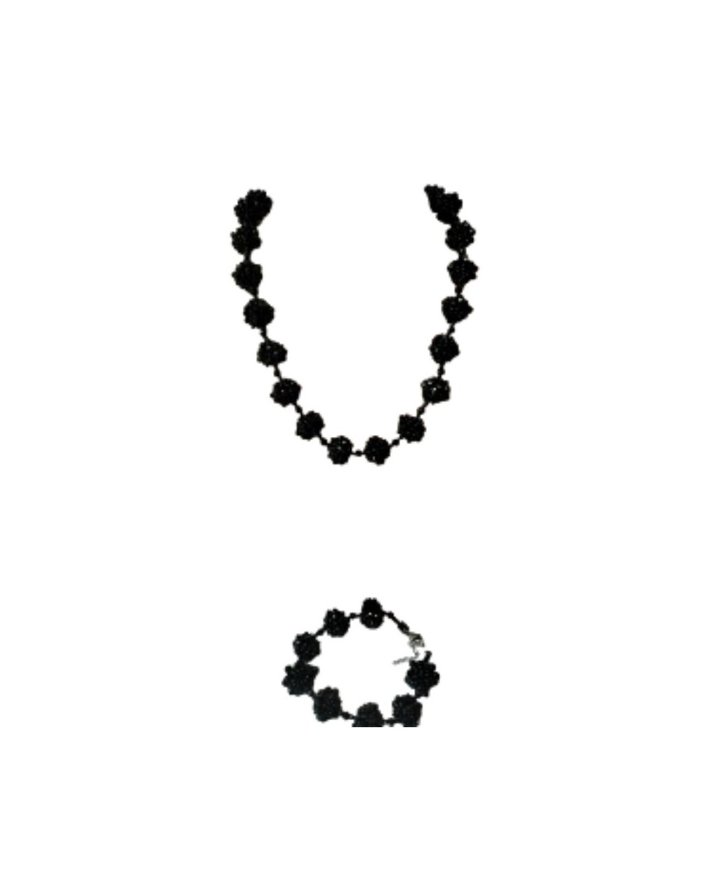 Collar Rombos Negros