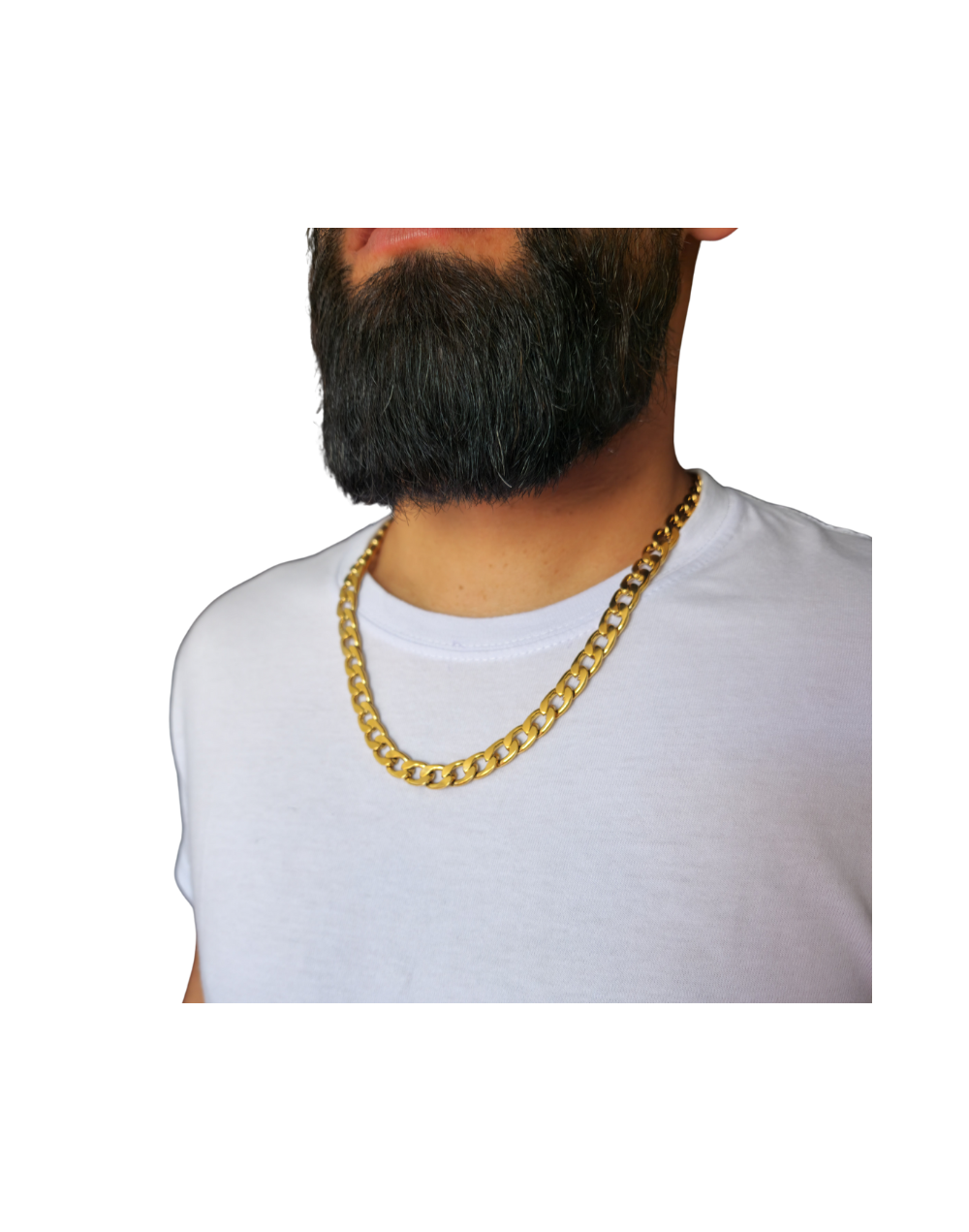 Cadena Cubana Chunky Dorada