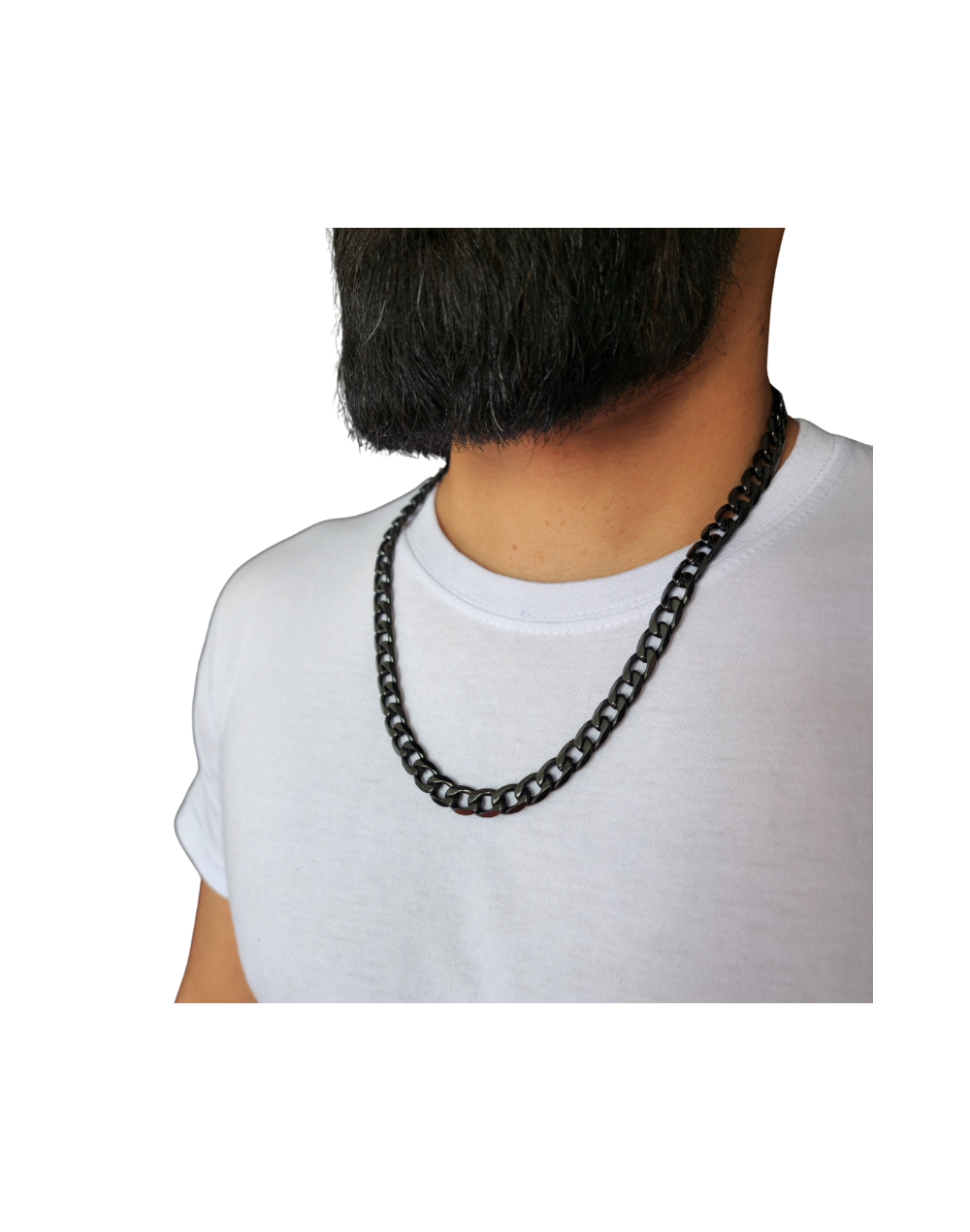 Cadena Cubana Chunky Negra