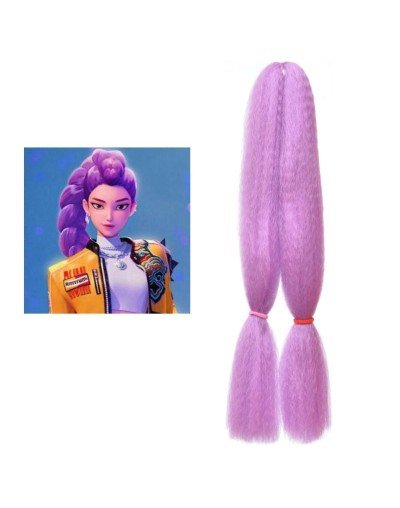 Cabello Peluca Violeta Guerreras Kpop Rumi