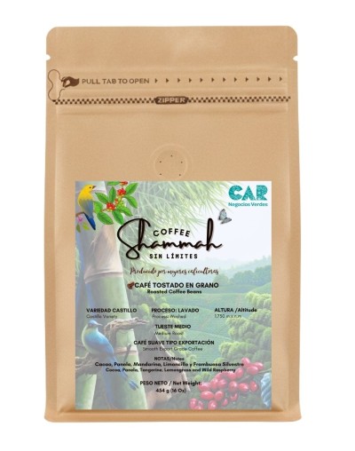 Café Tostado en Grano Variedad Castillo