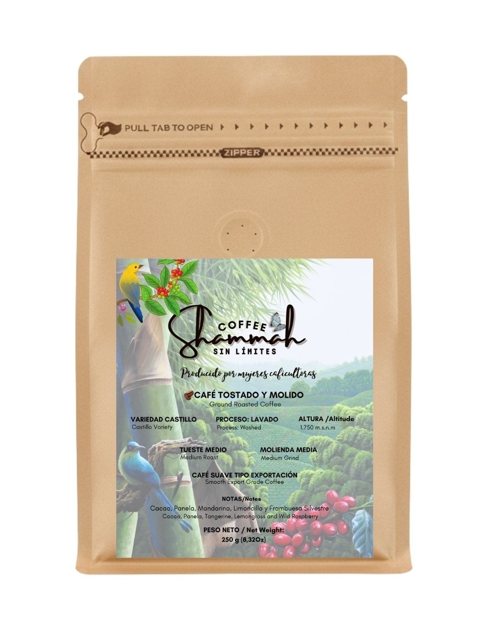 Café Tostado y Molido Variedad Castillo