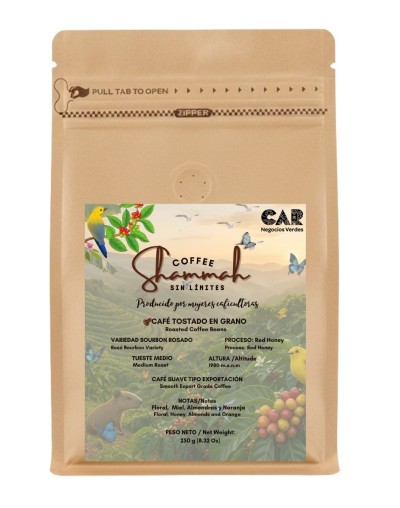 Café Tostado en Grano Variedad Bourbon Rosado