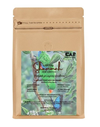 Café Tostado en Grano Variedad Geisha