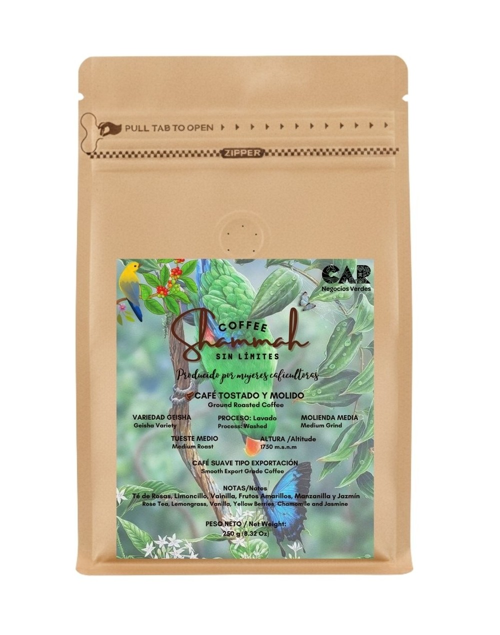 Café Tostado y Molido Variedad Geisha