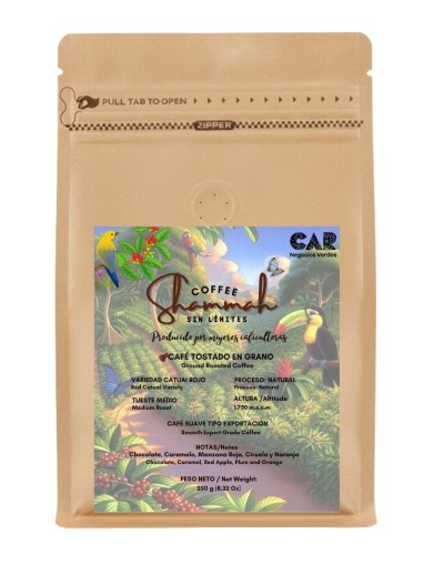 Café Tostado en Grano Variedad Catuai Rojo