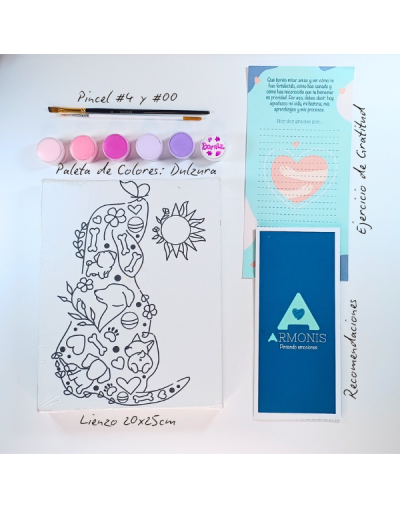 Kit De Arte-terapia: Complicidad Peluda 20x25cm + Dulzura