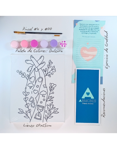 Kit De Arte-terapia: Entrelazados 20x25cm + Dulzura