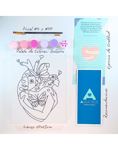 Kit De Arte-terapia: Me Elijo 20x25cm + Dulzura