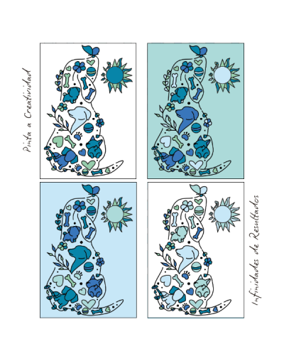 Kit De Arte-terapia: Complicidad Peluda 20x25cm + Tranquilidad