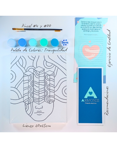 Kit De Arte-terapia: Libérate 20x25cm + Tranquilidad