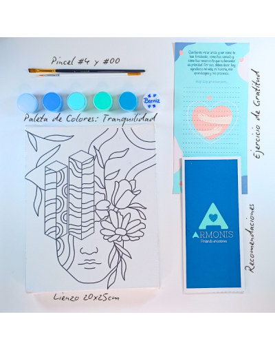 Kit De Arte-terapia: Conéctate 20x25cm + Tranquilidad