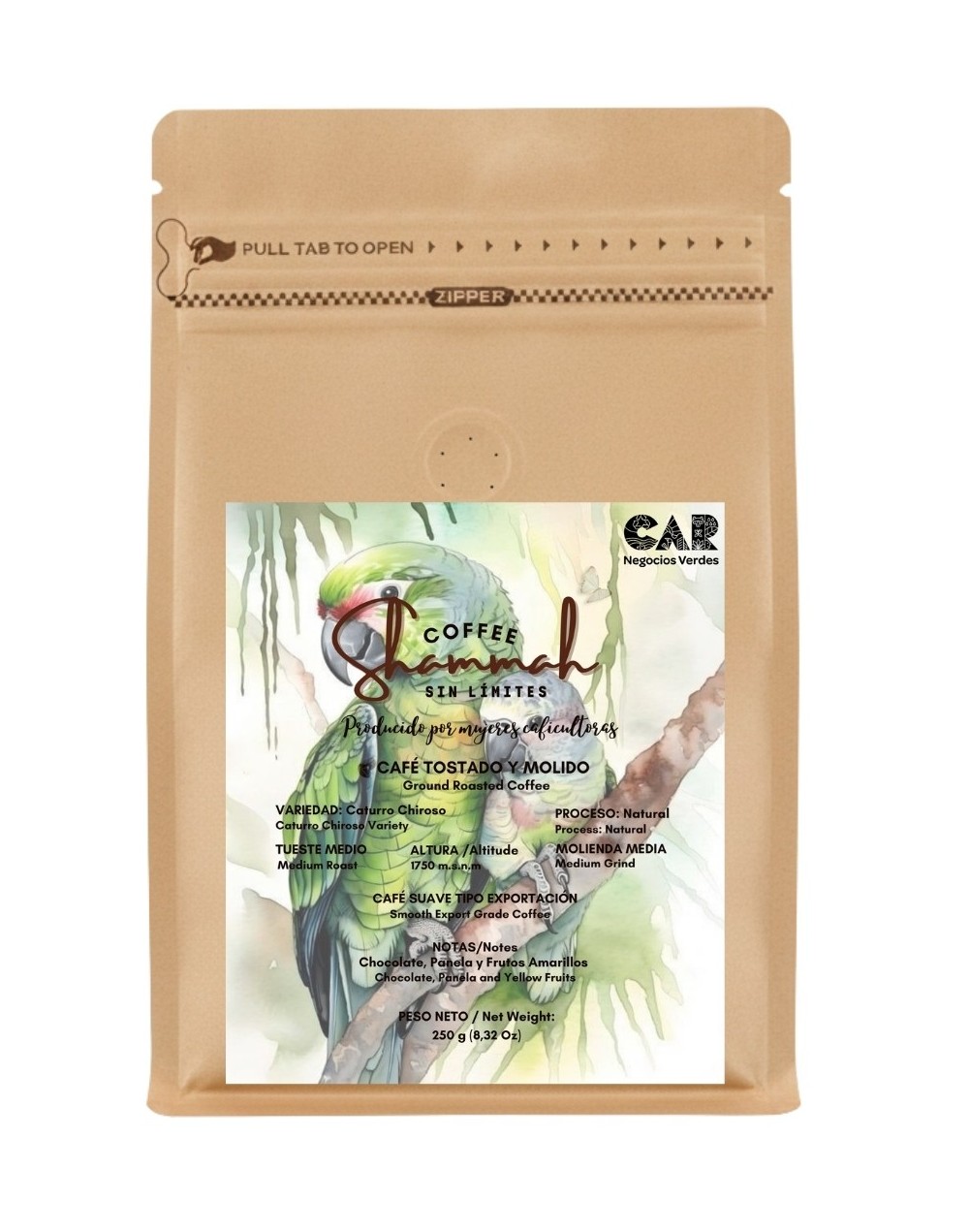 Café Tostado y Molido Variedad Caturra Chiroso