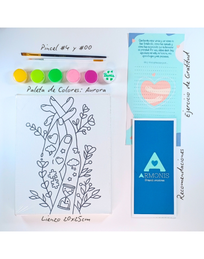 Kit De Arte-terapia: Entrelazados 20x25cm + Aurora