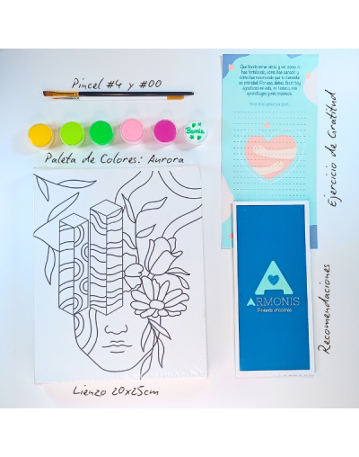 Kit De Arte-terapia: Conéctate 20x25cm + Aurora
