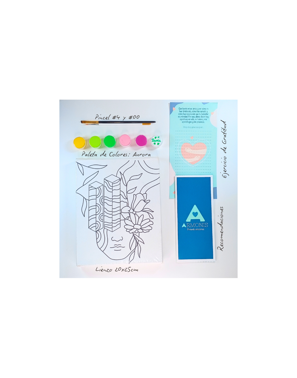 Kit De Arte-terapia: Conéctate 20x25cm + Aurora