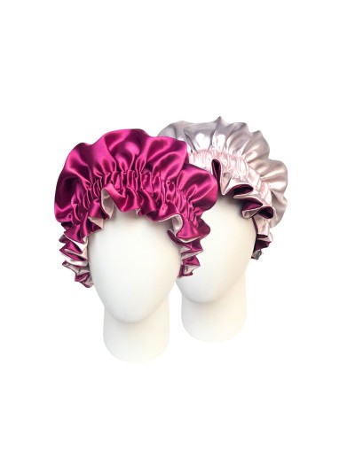 Gorro para dormir satín orquidea/rosado claro