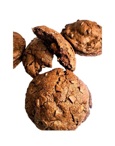 Galleta tipo NY chocolate y praliné de avellanas