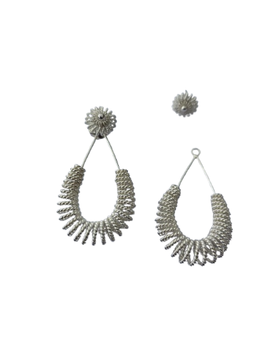 aretes espiral lagrima