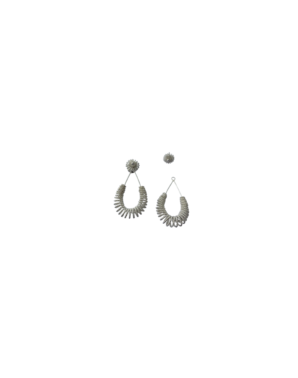 aretes espiral lagrima