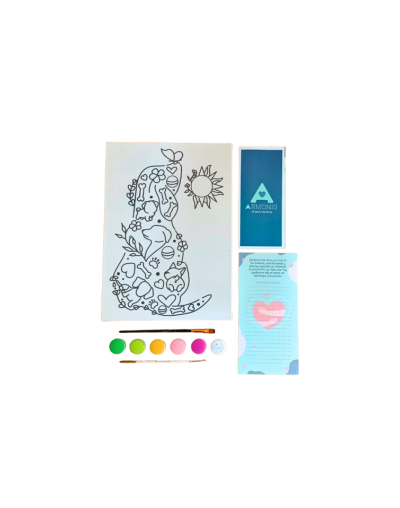 Kit De Arte-terapia: Complicidad Peluda 25x35cm + Aurora