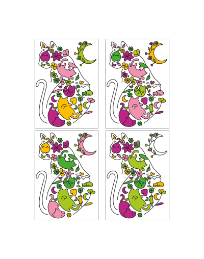 Kit De Arte-terapia: Entre Ronroneos 25x35cm + Aurora