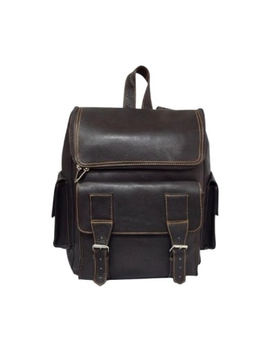 Bolso Tipo Morral para Hombre – Cuero Café, Estilo y Funcionalidad | Hecho en Colombia