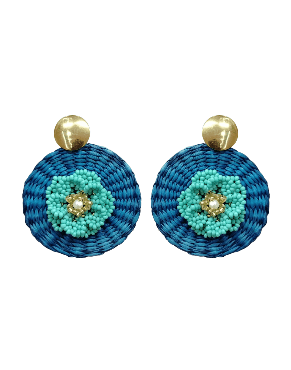 Aretes flores de palma