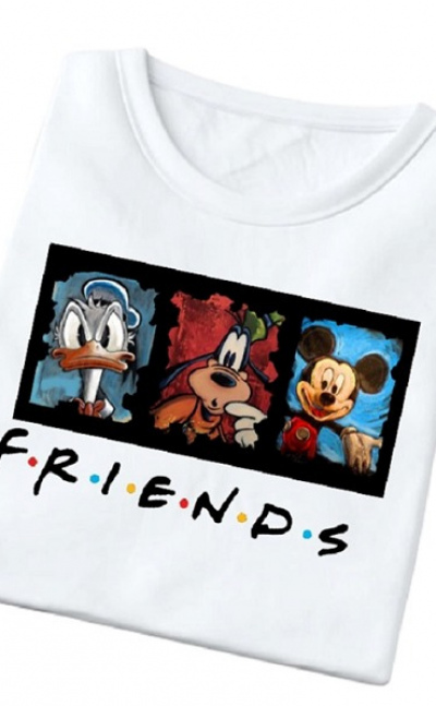 Camiseta Dama Mickey y sus amigos