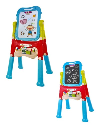 Tablero 2 En 1 Niños  Dibuja A Color Y Tiza Magnético