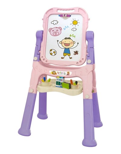 Tablero 2 En 1 Niñas Dibuja A Color Y Tiza Magnético