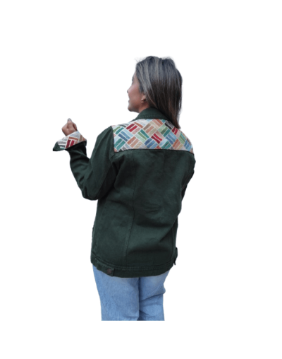 CHAQUETA ETNIKA APLIQUE TELAR