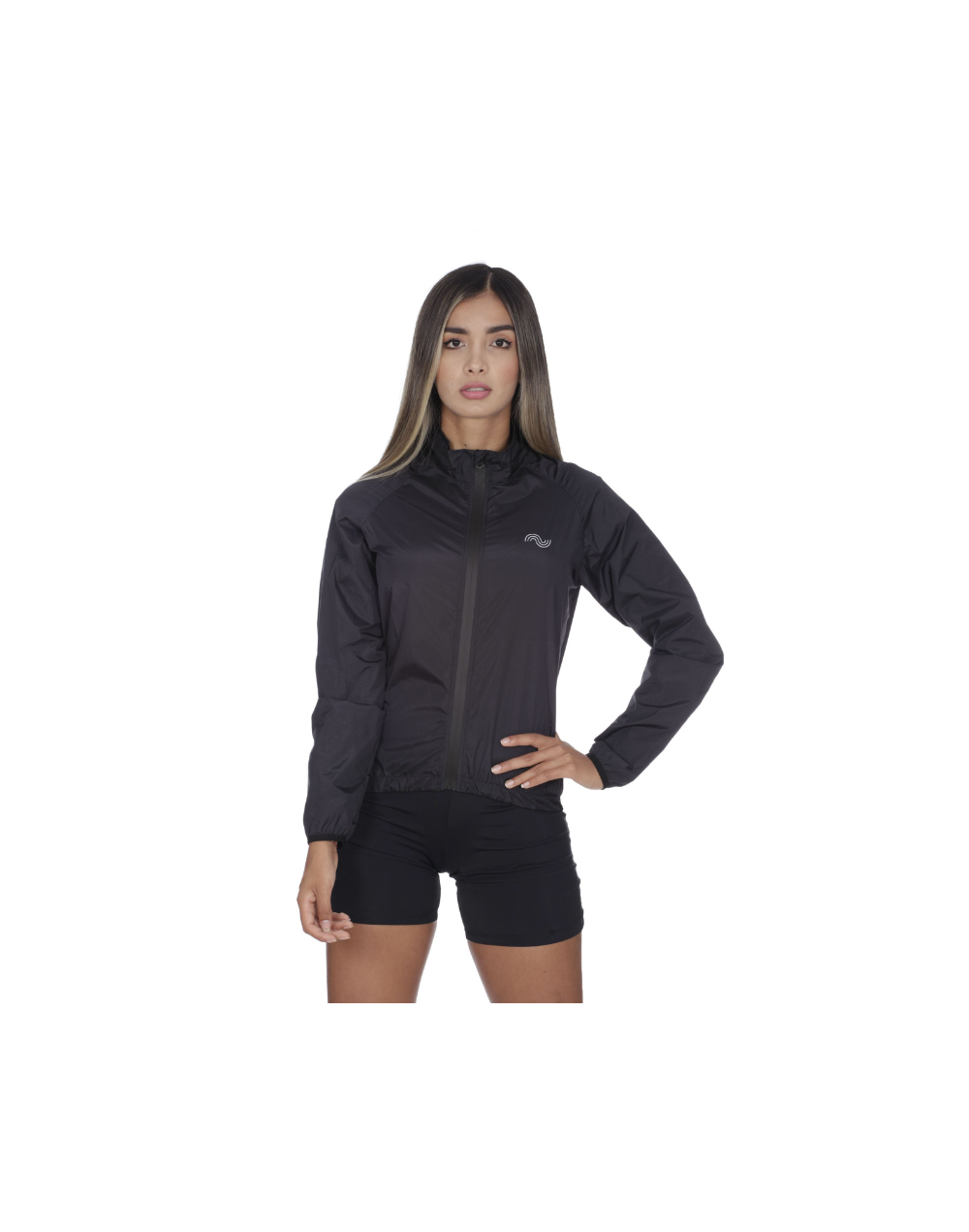 CHAQUETA IMPERMEABLE CICLISMO MUJER 