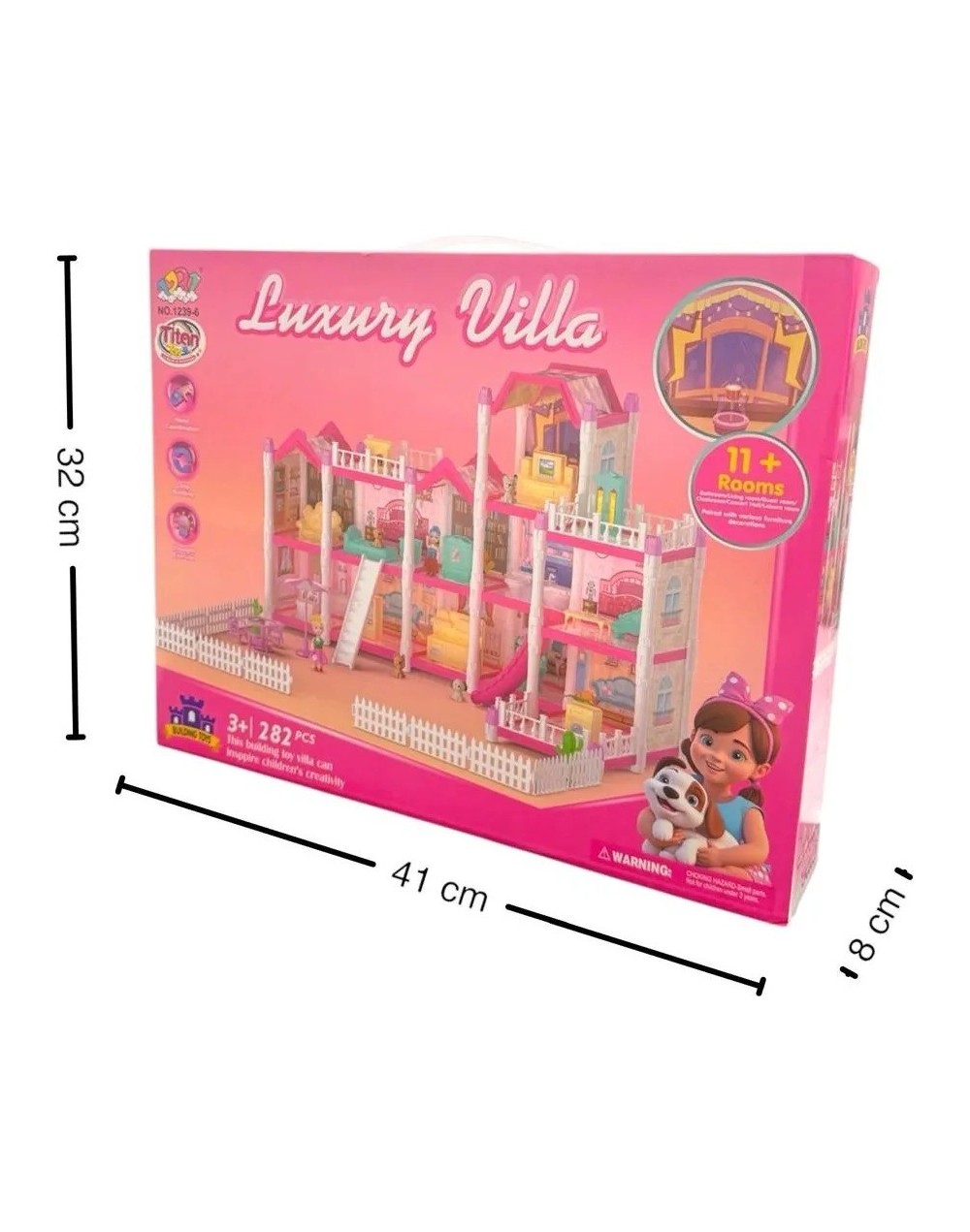 Casa De Muñecas Luxury Villa Con 282 Piezas