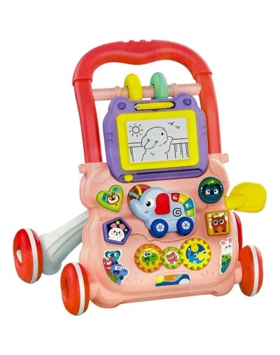 Andadera Musical Para Bebe Didáctica Con Tablero Mágico Niña